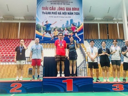 Xã Hồng Vân tham gia giải cầu lông gia đình thành phố Hà Nội năm 2026