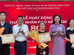 Phường Định Công phát động Tháng Nhân đạo