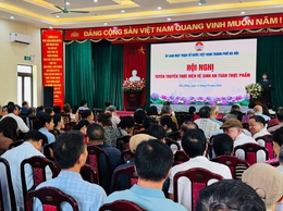 Ủy ban MTTQ Việt Nam xã Phù Đổng tổ chức Hội nghị tuyên truyền thực hiện vệ sinh an toàn thực phẩm năm 2026.
