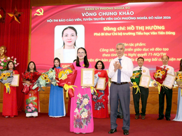 Phường Nghĩa Đô tổ chức thành công Hội thi “Báo cáo viên, tuyên truyền viên giỏi năm 2026”