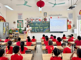 Trường mầm non A Tứ Hiệp tổ chức cho học sinh 5 tuổi tham quan, trải nghiệm tại trường tiểu học Tứ Hiệp