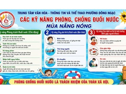 Đông Ngạc đẩy mạnh công tác phòng, chống đuối nước mùa nắng nóng năm 2026.