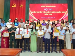 Hội thi tuyên truyền viên giỏi phường Xuân Đỉnh năm 2026: Đợt sinh hoạt chính trị sâu rộng, thiết thực, hiệu quả