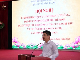 Đảng ủy xã Vĩnh Thanh tổ chức Hội nghị nghiên cứu, học tập, quán triệt thực hiện Chỉ thị số 04-CT/TW của Ban Bí thư và tuyên truyền Ngày sách và Văn hóa đọc Việt Nam