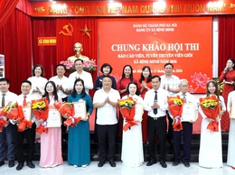 Bình Minh tổ chức Chung khảo Hội thi Báo cáo viên, tuyên truyền viên giỏi năm 2026