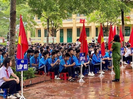 TUYÊN TRUYỀN PHÒNG CHỐNG ĐUA XE, GÂY RỐI TRẬT TỰ CÔNG CỘNG VÀ PHÒNG CHỐNG ĐUỐI NƯỚC CHO HỌC SINH TRƯỜNG THCS PHÙ LINH