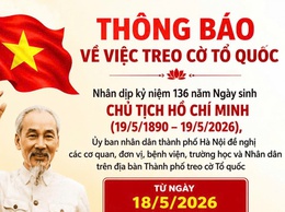 Xã Bình Minh đẩy mạnh tuyên truyền treo cờ Tổ quốc nhân kỷ niệm 136 năm ngày sinh Chủ tịch Hồ Chí Minh
