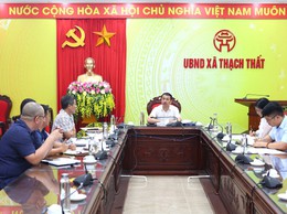 Thạch Thất họp nghe báo cáo tiến độ giải ngân vốn đầu tư công và giải phóng mặt bằng các dự án văn hóa – xã hội