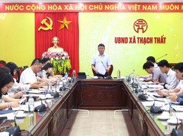 Xã Thạch Thất họp Ban Chỉ đạo thi tốt nghiệp THPT năm 2026 và tuyển sinh vào lớp 10 THPT năm học 2026 – 2027, tiếp sóng họp Ban Chỉ đạo Kỳ thi tốt nghiệp THPT thành phố Hà Nội 
