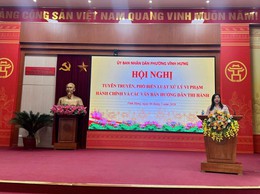 TUYÊN TRUYỀN, PHỔ BIẾN LUẬT XỬ LÝ VI PHẠM HÀNH CHÍNH VÀ CÁC VĂN BẢN HƯỚNG DẪN THI HÀNH