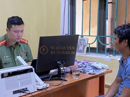 Công an xã Quảng Bị đảm an ninh trật tự, xử lý nghiêm các hành vi vi phạm pháp luật