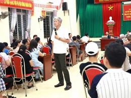 138 hộ dân xã Ứng Thiên tham gia hội nghị vận động bàn giao mặt bằng dự án Quốc lộ 21B