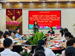 PHƯỜNG VĨNH HƯNG ĐÓN ĐOÀN KIỂM TRA CỦA SỞ GIÁO DỤC VÀ ĐÀO TẠO HÀ NỘI VỀ THỰC HIỆN NHIỆM VỤ GIÁO DỤC TIỂU HỌC HỌC KÌ II, NĂM HỌC 2025 – 2026