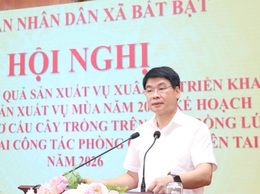 UBND xã Bất Bạt tổ chức hội nghị đánh giá kết quả sản xuất vụ Xuân và Triển khai kế hoạch sản xuất vụ Mùa năm 2026.