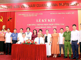 Lễ ký kết chương trình phối hợp công tác giai đoạn 2026-2030