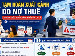 06 lưu ý quan trọng về tạm hoãn xuất cảnh do nợ thuế