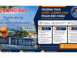 Thông báo về việc tuyển giáo viên, nhân viên làm việc tại trường THCS Phan Bội Châu, phường Long Biên, thành phố Hà Nội