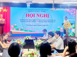 PHÒNG VĂN HÓA - XÃ HỘI XÃ VĨNH THANH TỔ CHỨC HỘI NGHỊ HƯỚNG DẪN THỰC HIỆN CÔNG TÁC QUẢN LÝ NHÀ NƯỚC ĐỐI VỚI CÁC CƠ SỞ GIÁO DỤC MẦM NON NGOÀI CÔNG LẬP NĂM 2026