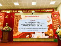 Phường Phương Liệt học tập chuyên đề về xây dựng văn hóa Đảng trong cán bộ, đảng viên