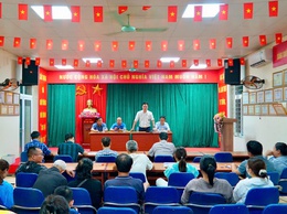 Phường Từ Liêm tổ chức tuyên truyền, vận động các hộ dân thực hiện giải phóng mặt bằng phục vụ dự án Hồ điều hòa Phú Đô

