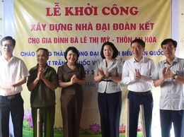 ỨNG HOÀ: KHỞI CÔNG XÂY DỰNG, SỬA CHỮA 4 NHÀ “ĐẠI ĐOÀN KẾT”.