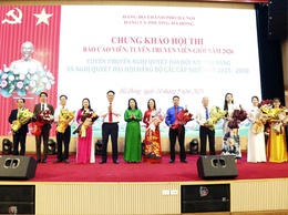 Sôi nổi Chung khảo Hội thi Báo cáo viên, Tuyên truyền viên giỏi phường Hà Đông năm 2026