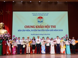 Phường Tây Hồ: Sôi nổi Hội thi Báo cáo viên, tuyên truyền viên giỏi năm 2026