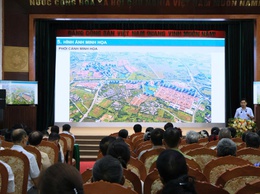 UBND xã Thư Lâm tổ chức hội nghị lấy ý kiến về đồ án Quy hoạch chi tiết tỷ lệ 1/500 Khu đô thị đa mục tiêu