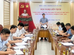 Hội nghị liên tịch thống nhất nội dung, chương trình Kỳ họp giữa năm 2026 của HĐND xã khoá II, nhiệm kỳ 2026-2031 