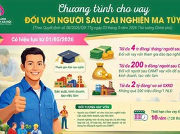 Từ 1/5, người hết nghiện ma túy được vay vốn tới 200 triệu đồng
