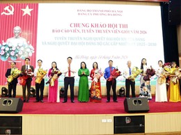 Sôi nổi Chung khảo Hội thi Báo cáo viên, Tuyên truyền viên giỏi phường Hà Đông năm 2026