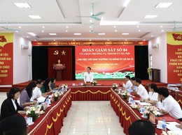 ĐOÀN GIÁM SÁT SỐ 04 CỦA BAN THƯỜNG VỤ THÀNH ỦY HÀ NỘI LÀM VIỆC VỚI BAN THƯỜNG VỤ ĐẢNG ỦY XÃ BA VÌ