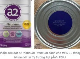 Cảnh báo sữa công thức a2 Platinum Premium cho trẻ từ 0-12 tháng tuổi