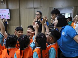 Phường Cửa Nam tổ chức ngày hội thể thao cho trẻ mầm non