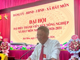 HTX Nông nghiệp Hát Môn tổ chức thành công Đại hội đại biểu thành viên Hợp tác xã nông nghiệp nhiệm kỳ 2026 -2031