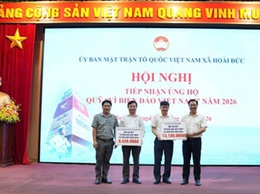 Hoài Đức: gần 100 cơ quan, doanh nghiệp, trường học và các nhà hảo tâm tham gia ủng hộ Quỹ “Vì biển, đảo Việt Nam” năm 2026