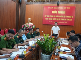 XÃ KIM ANH TỔ CHỨC HỘI NGHỊ HIỆP ĐỒNG  SỬ DỤNG LỰC LƯỢNG, PHƯƠNG TIỆN LÀM NHIỆM VỤ PHÒNG THỦ DÂN SỰ NĂM 2026. 