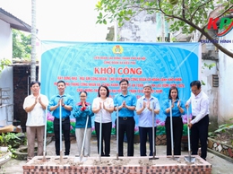 Công đoàn xã Kiều Phú khởi công xây dựng “Mái ấm Công đoàn” cho đoàn viên có hoàn cảnh khó khăn