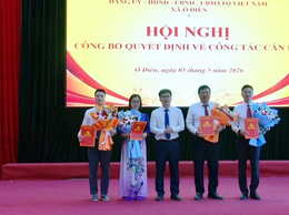 Đảng ủy tổ chức Hội nghị công bố quyết định về công tác cán bộ