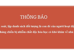 Xã Quảng Bị rà soát, lập danh sách đối tượng là con đẻ của người hoạt động kháng chiến bị nhiễm chất độc hóa học có khó khăn về nhà ở