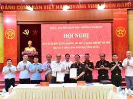 BÀN GIAO ĐẤT QUỐC PHÒNG PHỤC VỤ DỰ ÁN MỞ RỘNG ĐƯỜNG LĨNH NAM