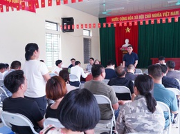 Phường Chương Mỹ đối thoại, tiếp thu ý kiến về dự thảo phương án bồi thường, hỗ trợ tái định cư dự án Quốc lộ 6 tại TDP Cao Sơn