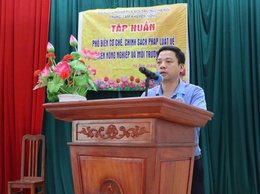 Lớp tập huấn phổ biến cơ chế, chính sách pháp luật về phát triển nông nghiệp và môi trường năm 2026