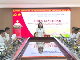 HĐND xã Đông Anh tổ chức phiên giải trình về kiến nghị cử tri