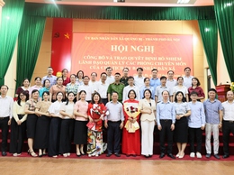 UBND xã Quảng Bị tổ chức Hội nghị công bố và trao Quyết định bổ nhiệm lãnh đạo quản lý các phòng chuyên môn