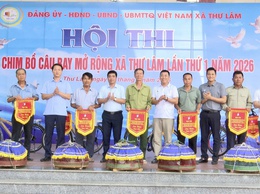 UBND XÃ THƯ LÂM TỔ CHỨC “HỘI THI THẢ CHIM BỒ CÂU BAY MỞ RỘNG XÃ THƯ LÂM LẦN THỨ I NĂM 2026”
