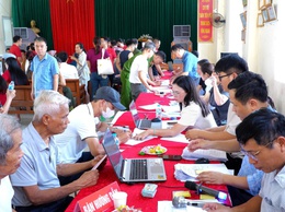 95 hộ dân thôn Tiên Văn được chi trả bồi thường GPMB dự án Khu đô thị thể thao Quốc tế Hà Nội
