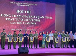 Phường Dương Nội đạt giải Nhì tại Hội thi lực lượng tham gia bảo vệ an ninh trật tự ở cơ sở giỏi lần thứ I - năm 2026 của Cụm thi đua số 5