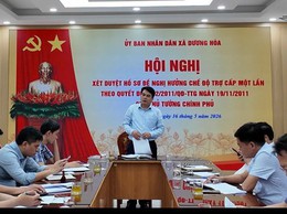 Hội nghị xét duyệt hồ sơ đề nghị hưởng chế độ trợ cấp một lần theo Quyết định số 62/2011/QĐ-TTg ngày 09/11/2011 của Thủ tướng chính phủ.


