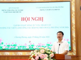 Xã Chương Dương tập huấn kỹ năng tham vấn, tư vấn cho cộng tác viên bảo vệ trẻ em